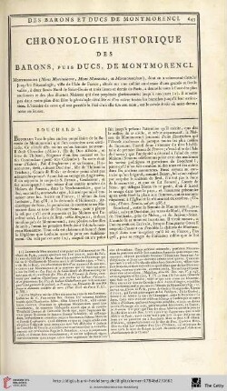 Chronologie historique des barons, puis ducs, de Montmorenci
