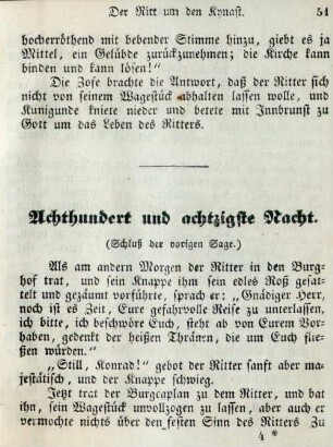 Achthundert und achtzigste Nacht
