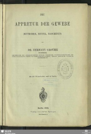 2: Die Appretur der Gewebe : (Methoden, Mittel, Maschinen)