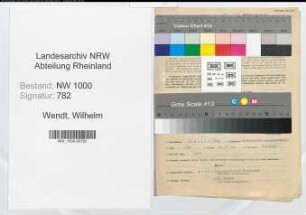 Entnazifizierung Wilhelm Wendt, geb. 07.04.1892 (Kreisbrandmeister)