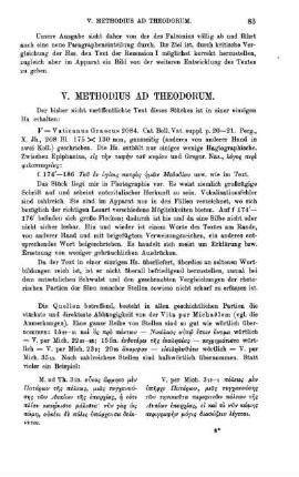V. Methodius ad Theodorum