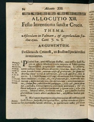 94-99, Allocutio XIII.
