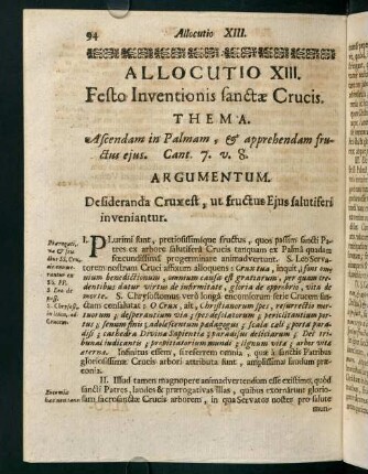 94-99, Allocutio XIII.