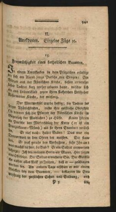 II. Anekdoten. Einzelne Züge