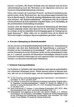 I. Technische Sicherungsmaßnahmen