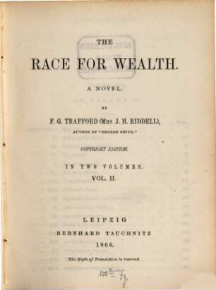 The race for wealth : a novel, 2