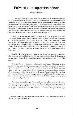 159-174, 9. Prévention et législation pénale
