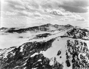Mount Evans : Blick auf den Mount Evans (zwölfthöchster Berg der Rocky Mountains).
