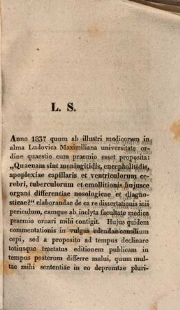 Diss. inaug. de encephalomalaciae asthenicae nosologia ac diagnosi