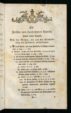601-603, XV. Zusätze zum funfzehnten Capitel.