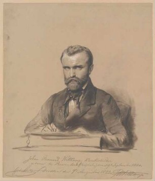 Selbstbildnis Wittkamp, Johan Bernhard (1820-1885), Maler, Graphiker