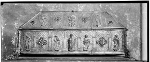 Reichenau Mittelzell Kloster Marienmünster Schatzkammer Reliquienschrein des Heiligen Januarius (12. Jahrhundert) Heiliger Januarius und Apostel