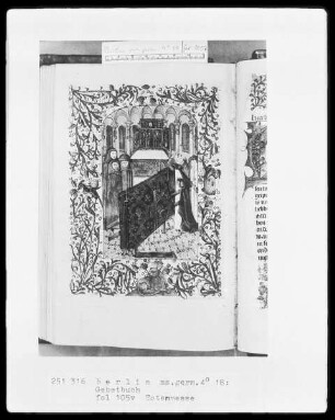 Gebetbuch — Totenmesse, Folio 105verso