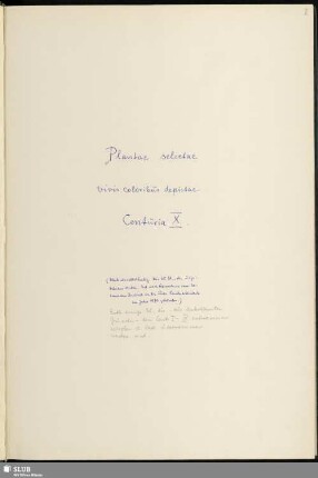 10: Plantae selectae vivis coloribus depictae. Band 10 - Mscr.Dresd.App.3413,Bd.10