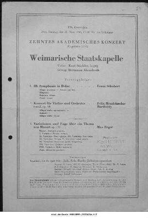 Zehntes Akademisches Konzert