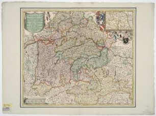 Karte von Bayern, 1:640 000, um 1680