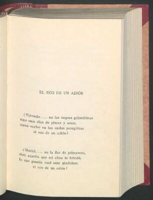 El eco de un adiós