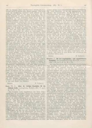 147-148 [Rezension] Roos, fr., Ueber die richtigen Grundsätze für die biblische Kritik