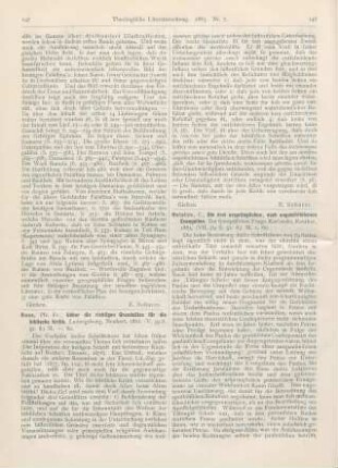 147-148 [Rezension] Roos, fr., Ueber die richtigen Grundsätze für die biblische Kritik
