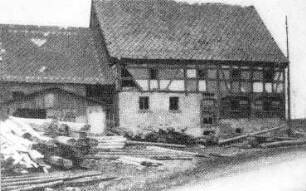 Frauenstein-Burkersdorf. Kirch- oder Niedermühle, jetzt Sägewerk, um 1930, aus: 700 Jahre Schlegel 1287-1987