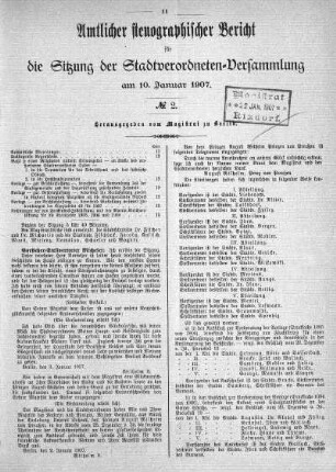 No 2, 10. Januar 1907