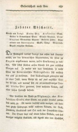 Zehnter Abschnitt