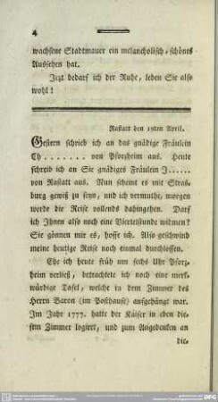 Rastatt den 19ten April