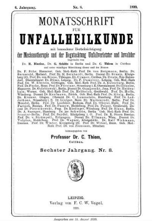 Sechster Jahrgang. Nr. 8.