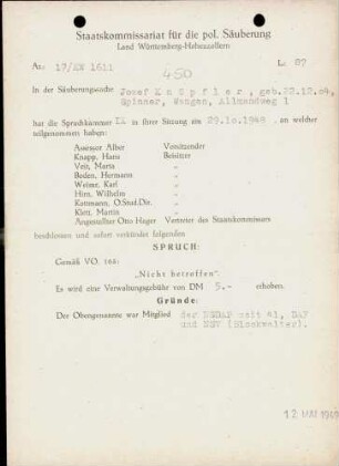 Knöpfler, Josef