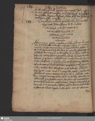 Nr.214-215. Ornatissimo viro u. In natalem
