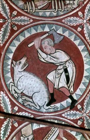 Monatsbild Januar: Schweineschlachten