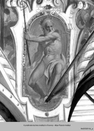 Freskenausstattung der Galleria : Deckendekoration : Neptun