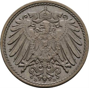 Münze, 5 Pfennig, 1901