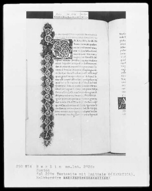 Sueton, De vita 12 caesarum und Fragment von De grammaticis et rhetoribus — Sueton, De grammaticis et rhetoribus, Folio 221verso-234verso