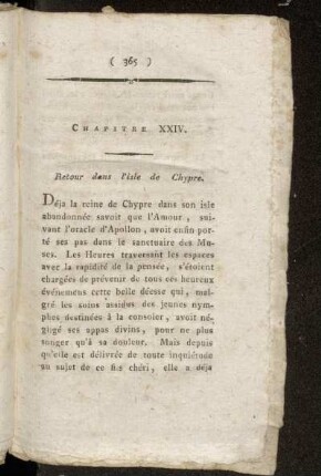 Chapitre XXIV. Retour dans lísle de Chypre.
