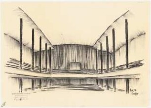 Kongresszentrum Heidelberg Neubau: Perspektivische Ansicht Bühne