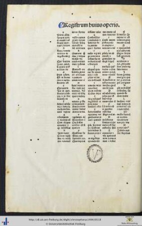 Registrum huius operis