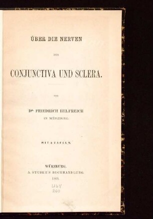 Über die Nerven der Conjunctiva und Sclera