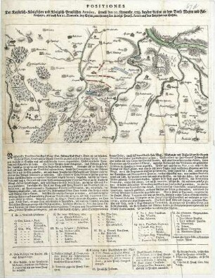 WHK 25 Deutscher Siebenjähriger Krieg 1756-1763: Plan der Stellungen der kaiserlichen und der preußischen Armeen beim Gefecht von Maxen am 20. November 1759 und der Gefangennahme der Preußen bei Dohna am 21. November 1759