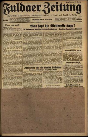 Ausgabe vom Mittwoch, den 19. Mai 1937.