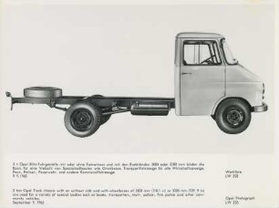 2 t Opel Blitz Schnell-Lastwagen der Adam Opel AG