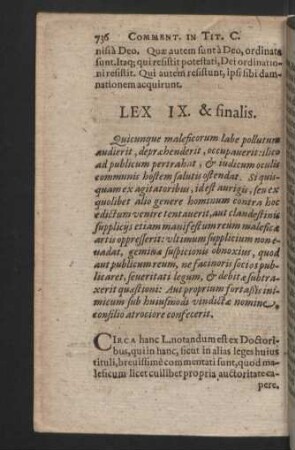 Lex IX. & finalis.