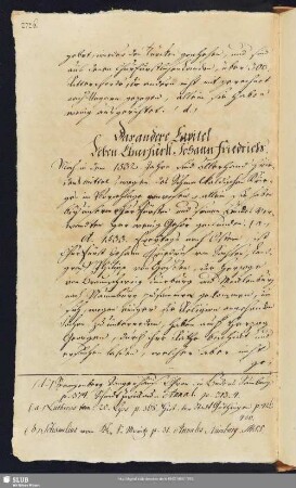 2. Capitel. Leben Churfürst Johann Friedrichs.