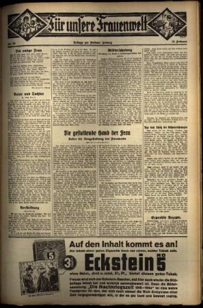 Zweite Ausgabe vom Donnerstag, den 28. Februar 1935.