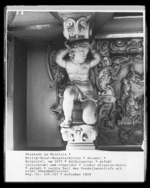 linker Atlanten-Putto