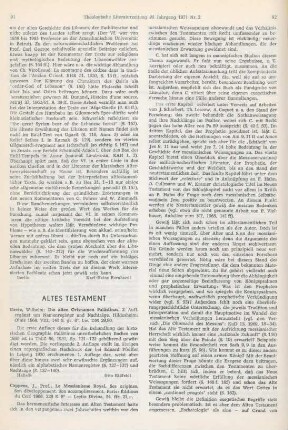 91 [Rezension] Borée, Wilhelm, Die alten Ortsnamen Palästinas