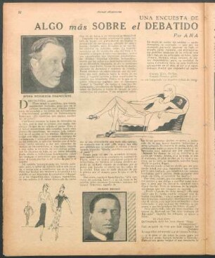 Algo más sobre el debatido asunto de las piernas desnudas : Una encuesta de "Mundo Argentino"