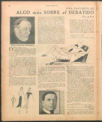 Algo más sobre el debatido asunto de las piernas desnudas : Una encuesta de "Mundo Argentino"