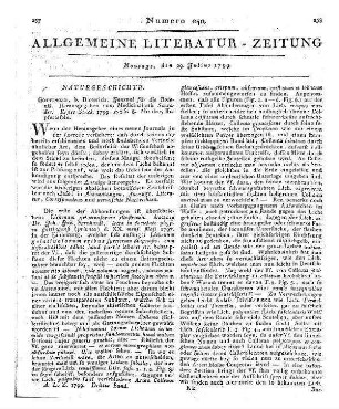 Journal für die Botanik. St. 1. [Hrsg. v. Schrader]. Göttingen: Dieterich 1799