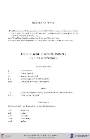Editorische Zeichen, Indizes und Abkürzungen